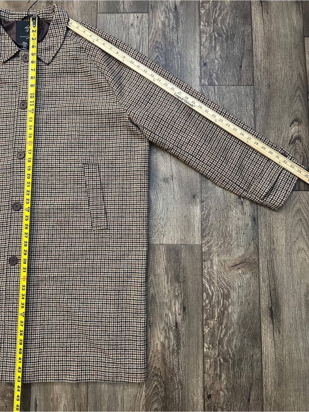 Shaquille O'Neal 20% Wool Midweight Car Coat Men’s Size 3XLT Multicoloured - Picture 9 of 12
